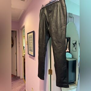 Women’s Revue Size 16 Black Leather Jeans